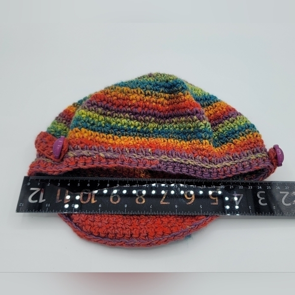 Hat Knitted Multicolor #1022 - Picture 9 of 10